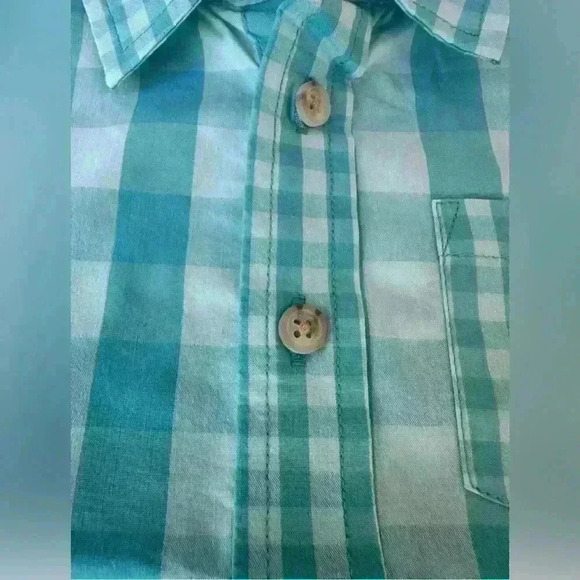 wonder nation Boys White Button Down Short Sleeve Shirt avaie in 2T and 3T - Picture 6 of 6